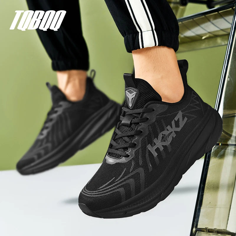 Carbon Plate Air Cushion Running Shoes for Men Soft Chunky Sneakers Women Daily Commuting Shoes Outdoor Casual Walking Shoes