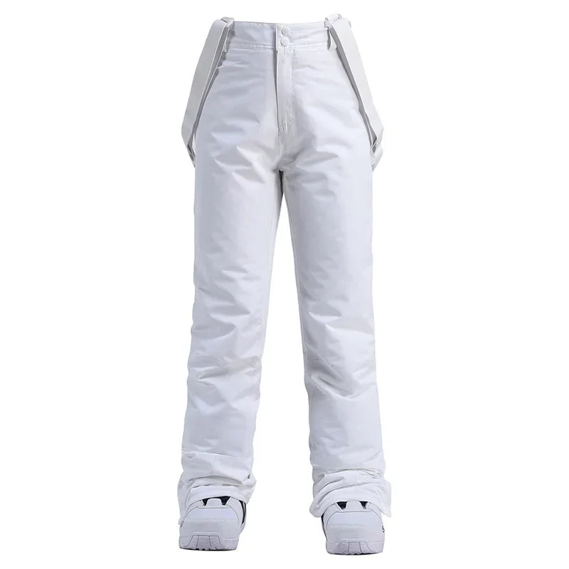 Women Winter Pant High Quality Men Thick Warm Skiing Pants Windproof Waterproof Suspender Trouser Snow Snowboard Plus Size Pants