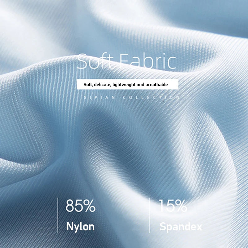 3Pcs/Lot Men's Summer Ultra-thin Boxers Briefs Ice Silk Seamless Underwear Sexy Lingerie Underpants Shorts Breathable Panties