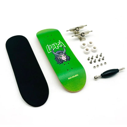 Creative Mini Finger Skateboard Fingerboard Colourful Skatepark Maple Double Rocker Sport Bearings and Palm Slide Board