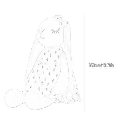 35CM/14inch Cute Bunny  by Soothing Rabbit Doll Sleeping Doll, Stuffed Animals Kids Plushie Doll Toy