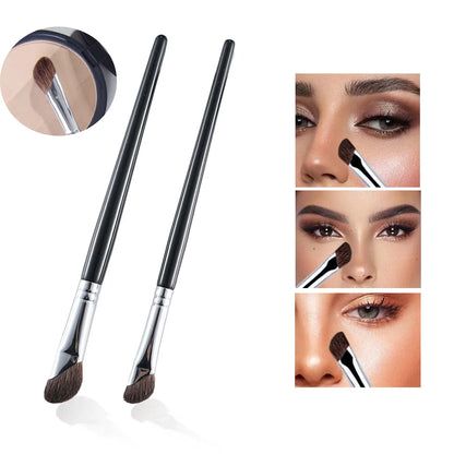 3D Contour Nose Shadow Brush - Angled Eyeliner Wand, Portable travel,Highlighter Makeup Brush,Beginner Professional Makeup Tools