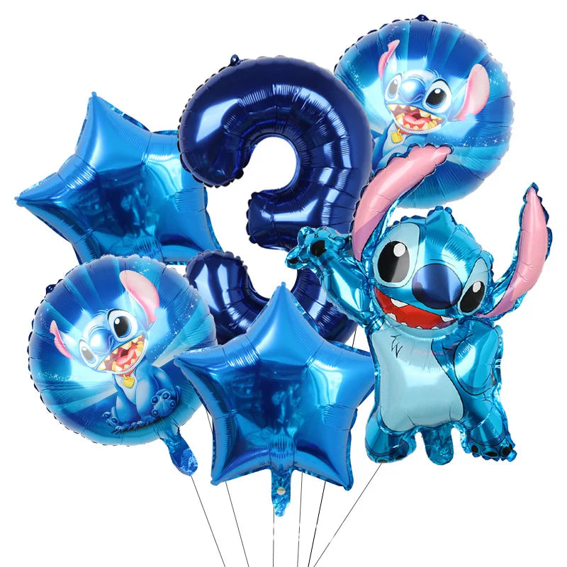 Disney Stitch Birthday Party Balloons Lilo & Stitch Balloon Sets Baby Shower for Kids Birthday Party Decorations Supplies Gifts