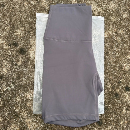 Solid Color Cycling Women Sport Yoga Short leggings Compression Support Sweat-Wickin Comprehensive Training Jog Internal Pocket