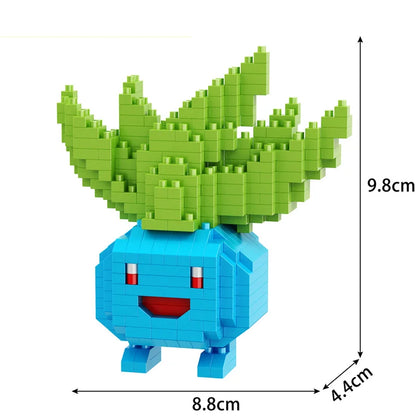 Building Blocks Assembly Anime Picachu Charizard Doll Blastoise Bulbasaur Gengar Bricks Figures Toy for Kid Gift hot