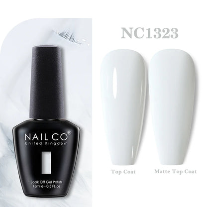 NAILCO 131Colors Vernis Semi Permanent UV Varnish Gel Nail Polish Nails Art Gel Manicure TOP BASE Varnish Hybrid