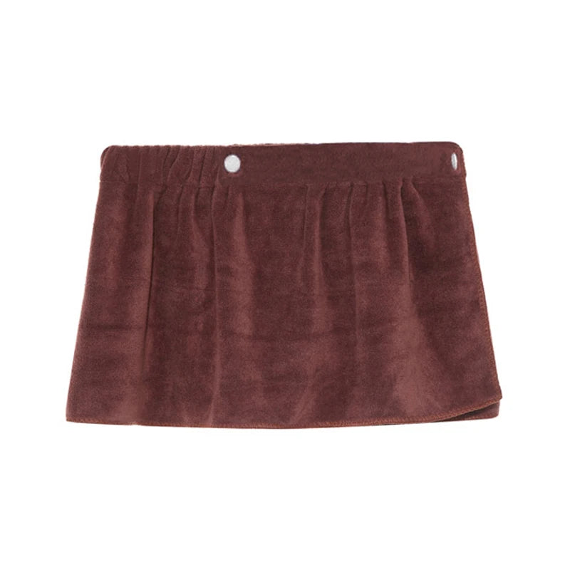 Sexy Sleep Bottoms Man Microfiber Pajamas Men Nightwear Short towel Pants Side Split Bathrobe Culottes Soft Thick