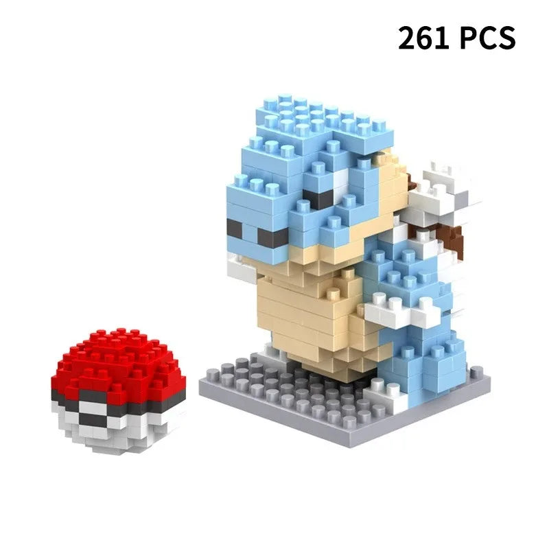 Building Blocks Assembly Anime Picachu Charizard Doll Blastoise Bulbasaur Gengar Bricks Figures Toy for Kid Gift hot