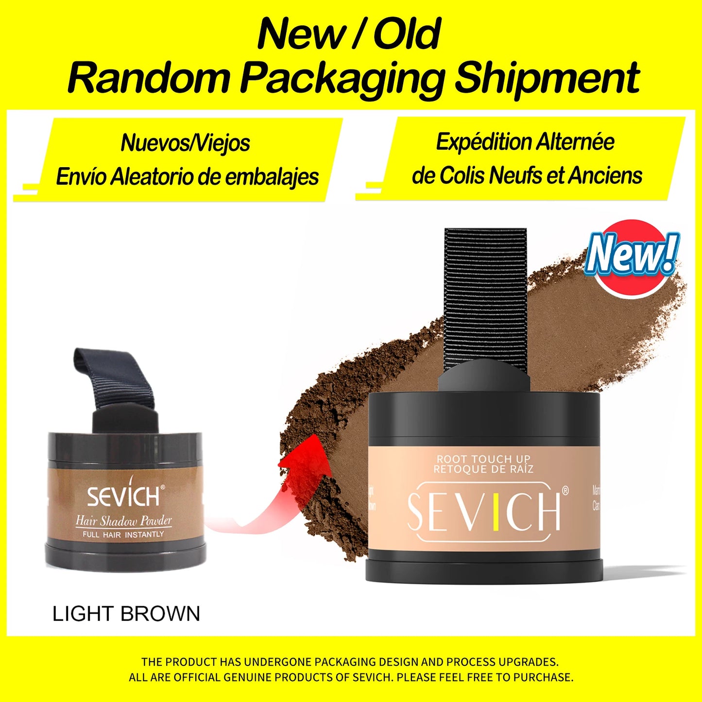 Sevich Hairline Powder 4g Hairline Shadow Powder Makeup Hair Concealer Natural Cover Unisex Hair Loss Product