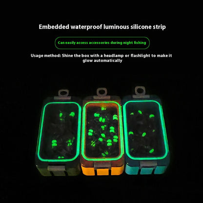 8 # 10 # Luyamu Shrimp Fishing Group Luminous Ball Bearing Rolling and Rotating Solid Ring Buckle Set Pin Set Fishing Connector