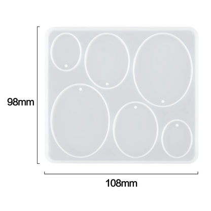 Geometric Earring Pendant Silicone Mold Round Epoxy Resin Mould For DIY Ornaments Keychain Necklace Charms Epoxy Resin Crafts