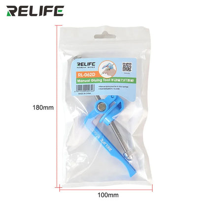 RELIFE RL-062D Manual Labor-saving Glue Booster for 5-10CC Syringe Soldering Oil High Strength Solder Mask Propulsion Tool