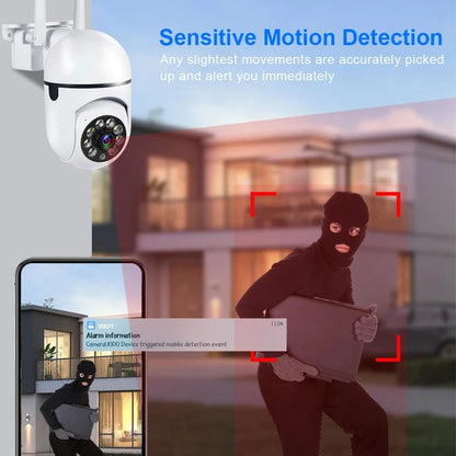 8MP Wireless Security Survillance PTZ Camera Wifi IP Outdoor 4X Zoom Cameras AI Human Tracking Two-way Audio HD Night Color Cam
