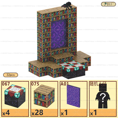 Magnetische Bausteine ​​Mine World Magnetwürfel-Set für Jungen und Mädchen, Kinder ab 3 Jahren, DIY-Modell, Kinder, STEM, sensorisches Spielzeug, Geschenk 