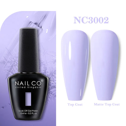 NAILCO 131Colors Vernis Semi Permanent UV Varnish Gel Nail Polish Nails Art Gel Manicure TOP BASE Varnish Hybrid
