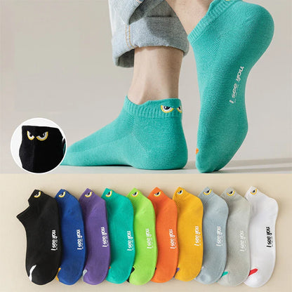 5/10 Pairs Man Short Socks Ankle Boat Socks Breathable Casual Athletic Socks Women Summer Thin Low-Cut Male Socks
