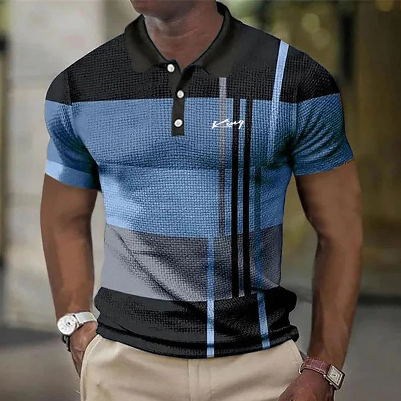 Polyester Men's Polo Shirts Casual Solid Color Short Sleeve Polo Shirts for Men New Summer Desinger Clothing Men's Polo Shirt