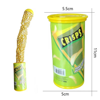 Funny Potato Chip Can Jump Spring Snake roach Toy Gift April Fool Day Halloween Party Decoration Prank Trick Fun Joke Toys