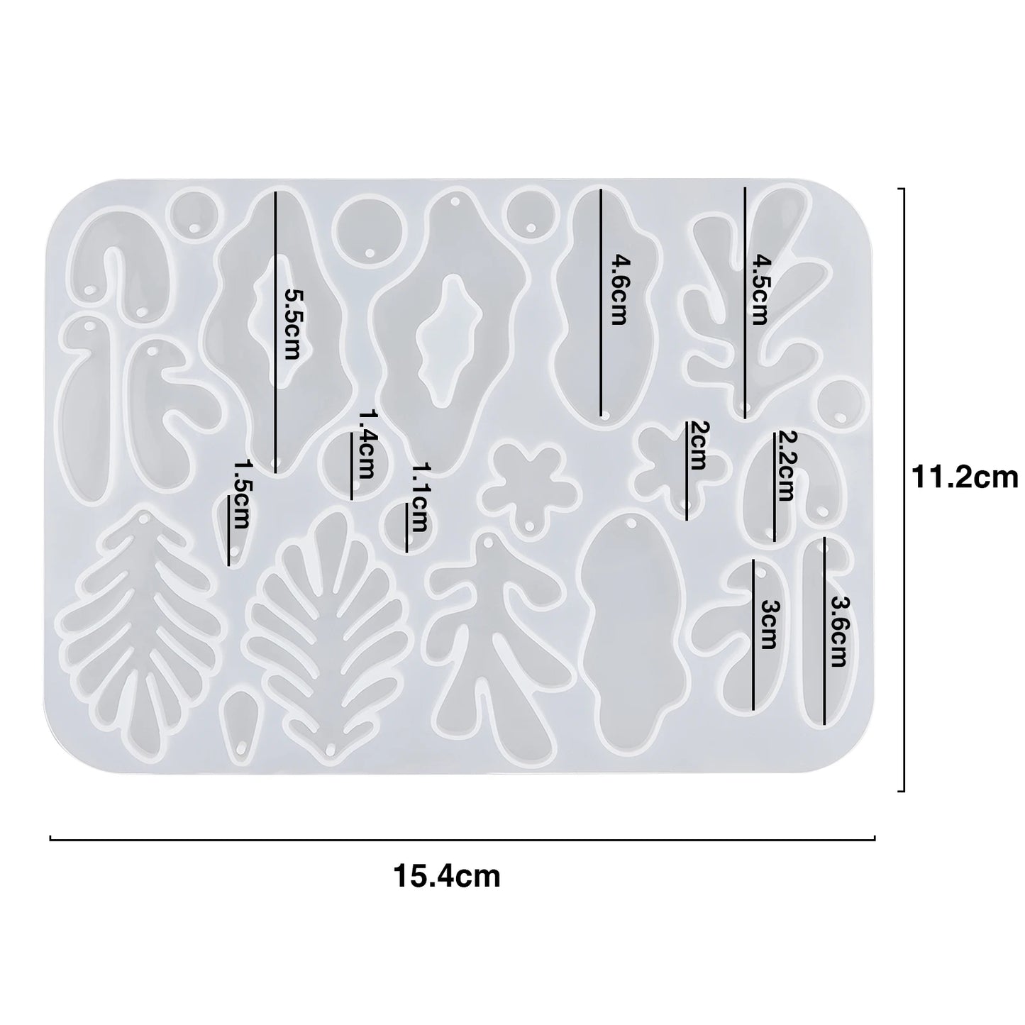 Geometric Earring Pendant Silicone Mold Round Epoxy Resin Mould For DIY Ornaments Keychain Necklace Charms Epoxy Resin Crafts