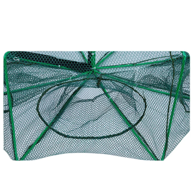 6/8/10 Holes Mesh Portable Fishing Net Cage Folding Crayfish Catcher Casting Fish Crab Crayfish Shrimp Smelt Eels Traps fishing