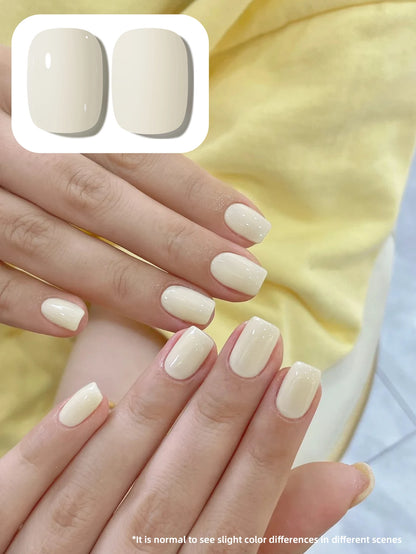 1pc 15ml Pale Yellow Gel Nail Polish Starter Pure Soak Off No Wipe Nail Gel Polish Suitable For All Seasons