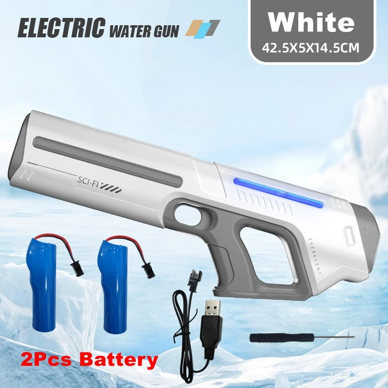 Electric Water Guns For Adults Kids Powerful Squirt Automatic Water Suction Water Blasters Summer Outdoor Beach Toy Kids Gift