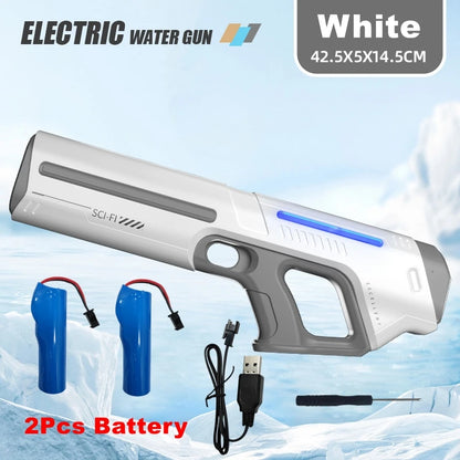 Electric Water Guns For Adults Kids Powerful Squirt Automatic Water Suction Water Blasters Summer Outdoor Beach Toy Kids Gift
