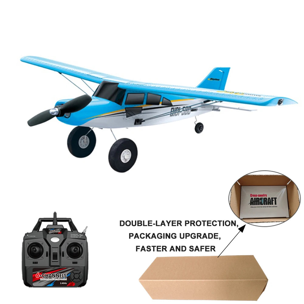 Qidi560 Moore M7 Off-road RC Plane 4CH Brushless Remote Control Airplane Fixed Wing Aircraft Model EPP Foam Toys for Children
