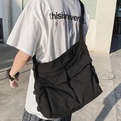 Girl Handbag Canvas Teenager Shoulder Bags Teenage Women's Messenger Bags Ladies Casual Bag Teen Handbag Crossbody Purse