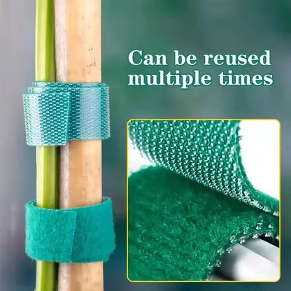 Nylon Plant Support Tape Self Adhesive Plant Fixing Cable Tie For Garden Reusable Plants Hook Loop Horticulture Straps Supplies