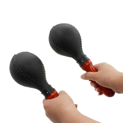 Professional Pair of Maracas Shakers Rattles Sand Hammer Percussion Instrument Musical Toy for Kid Children