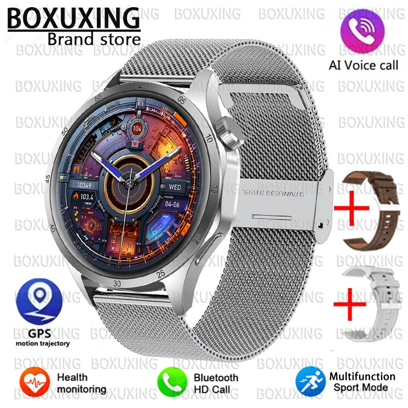 2025 New For Huawei GT5 Pro Smart Watch Men HD AMOLED Screen GPS Motion trajectory Heart Rate Bluetooth Call 1.52" SmartWatch