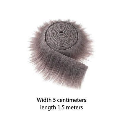 Faux Fur Fabric Costume Soft Artificial Fabric for Dwarf Decoration Clothing Gnomes Beard Hair Cosplay Costume Christmas Tree