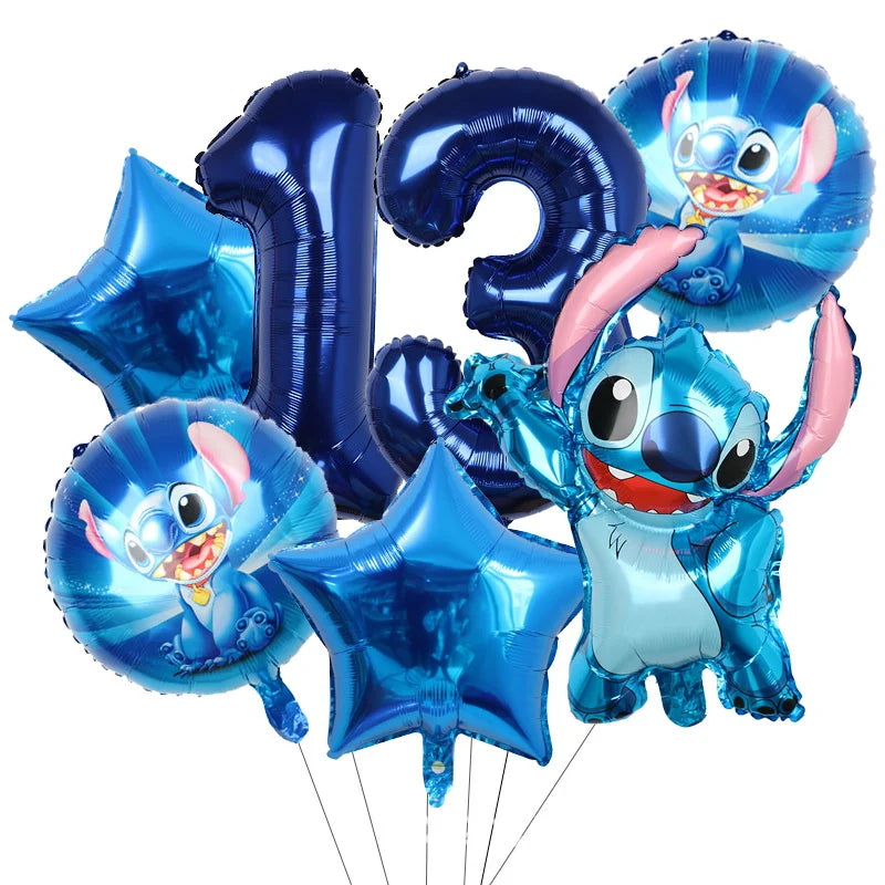 Disney Stitch Birthday Party Balloons Lilo & Stitch Balloon Sets Baby Shower for Kids Birthday Party Decorations Supplies Gifts