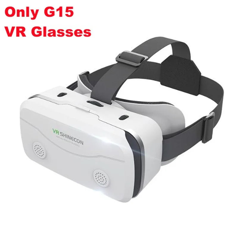 G15 IMAX Giant Screen Virtual Reality Glasses HD 3D Movie Google Cardboard Box VR Helmet for 4.7-7" Phone,Support Game Joystick
