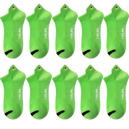 5/10 Pairs Man Short Socks Ankle Boat Socks Breathable Casual Athletic Socks Women Summer Thin Low-Cut Male Socks