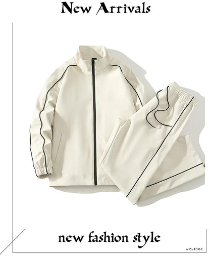 Men's Tracksuit Spring/autumn Man Two-piece Set Sweat Suit Overalls Korean Style Leisure Suit Plus Size Hoodies+Harem Pants