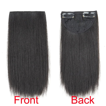 Synthetic 10/20/30cm Short Straight Hair Pieces Invisible Clip in Hair Top Side Cover Hair Accessories for Women
