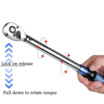 10-60N.m Torque Wrench 3/8 Inch Square Drive Torques Key ¡À3% High Precision Torque Wrench Professional Bicycle Automotive Tool