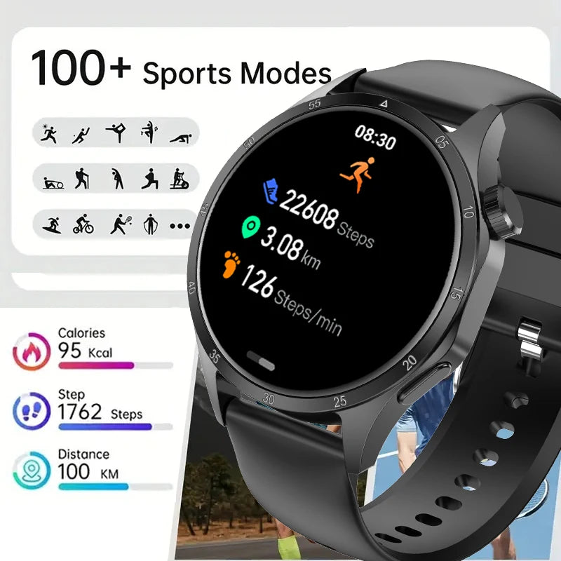 2025 New For Huawei GT5 Pro Smart Watch Men HD AMOLED Screen GPS Motion trajectory Heart Rate Bluetooth Call 1.52" SmartWatch