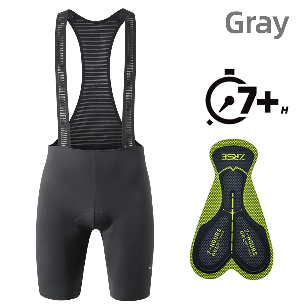 Men's Cycling Bib Shorts Seamless Outdoor Wear Bike Ride 7 Hours Padded Pro Team Riding Bib Tights Breathable MTB Cycling Shorts