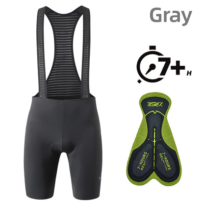 Men's Cycling Bib Shorts Seamless Outdoor Wear Bike Ride 7 Hours Padded Pro Team Riding Bib Tights Breathable MTB Cycling Shorts