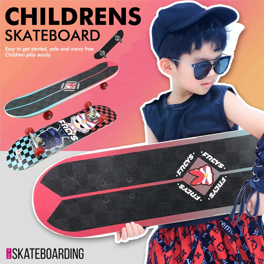 7-Layer High-quality Wood Deck Double Kick Standard Skateboards For kid 30 inch Skateboard Double Kick Skate Board£¬Teen£¬Beginner