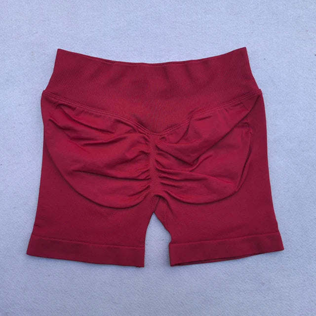 Shorts Women Seamless Yoga Shorts Scrunch Bum Gym Shorts Workout Low Waist Short Leggings Booty Stretch Running Shorts