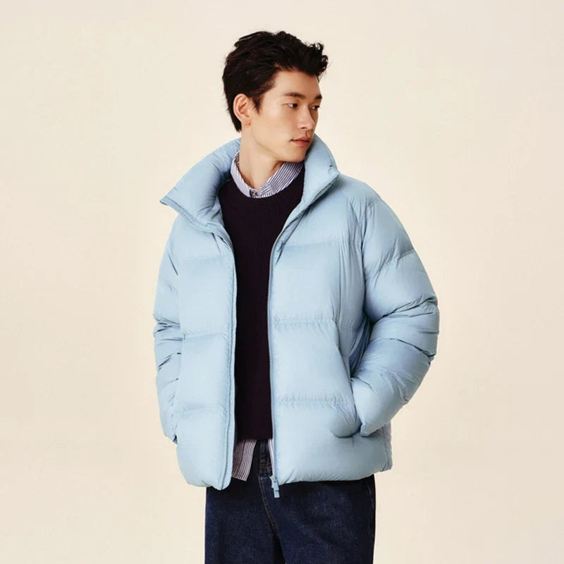 Semir Down Jacket Men Women 2024 Winter New Light Short Coat Three-Proof Thermal Puffer Coat Couple Top Trendy Down Jacket