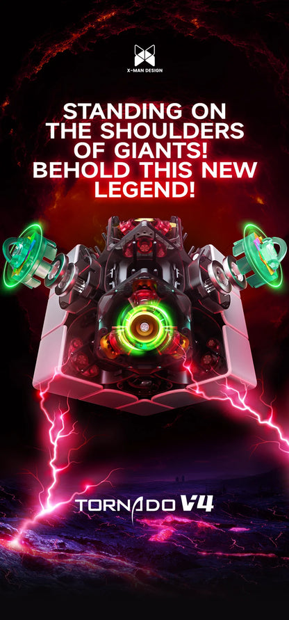 [Picube] QiYi XMD Tornado V4 3x3 Flagship Version Magnetic Magic Speed Cube QiYi XMD Tornado V4M Pioneer Version Puzzle Toys