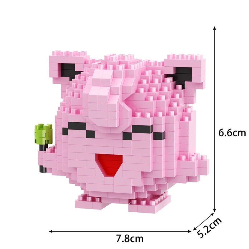 Building Blocks Assembly Anime Picachu Charizard Doll Blastoise Bulbasaur Gengar Bricks Figures Toy for Kid Gift hot