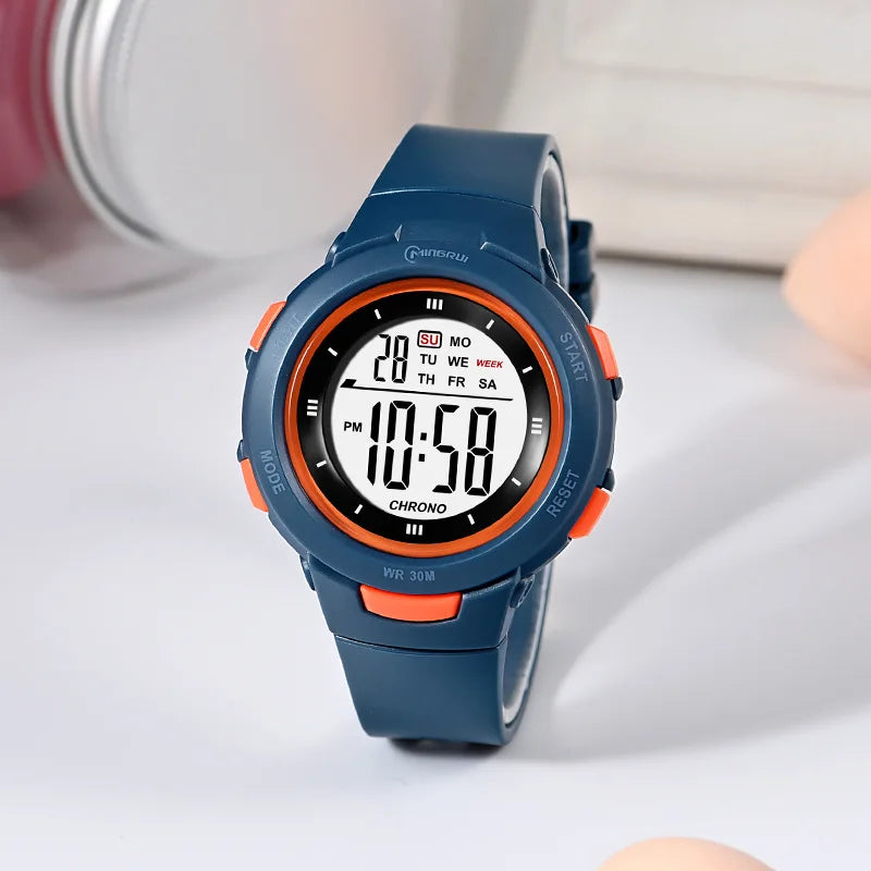 UTHAI CE49 Kids Watches Fashion Luminous Waterproof Alarm Clock Smart Watches Boys and Girls Student Electronic Watch Gift