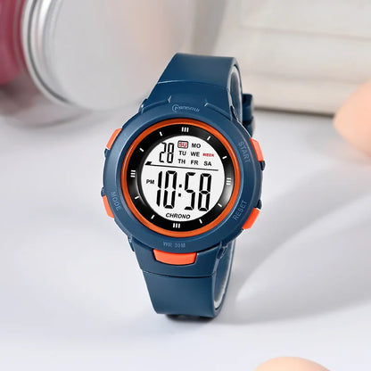 UTHAI CE49 Kids Watches Fashion Luminous Waterproof Alarm Clock Smart Watches Boys and Girls Student Electronic Watch Gift