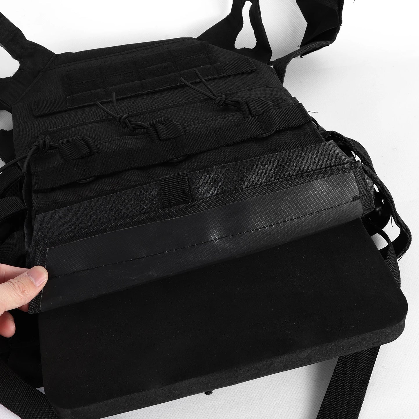 2pcs Thickened Airsoft Vest EVA Plates Body Carrier Vests SAPI Shock Plate for Outdoor Hunting Paintball Game Protective